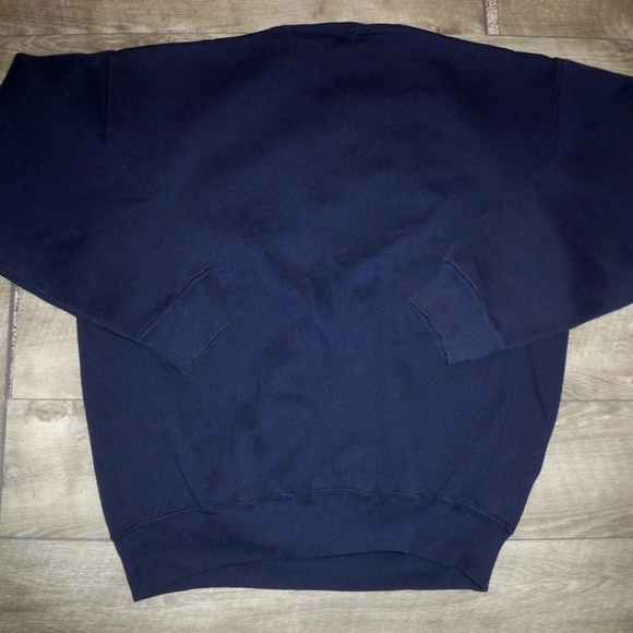 Vintage 1992 Dallas Cowboy NFL Blue Sweatshirt Big Logo Sweater Logo 7 Sz Large - Picture 7 of 9